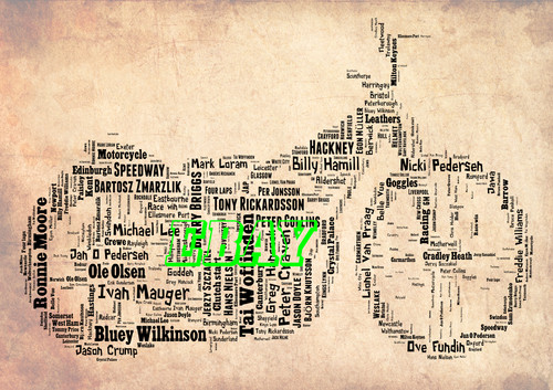Speedway jawa wordcloud retro - speedway,