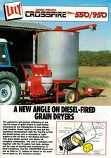 Lely Diesel Top Flo Crossfire 550 / 950 Grain Dryer Brochure / Leaflet  0375F