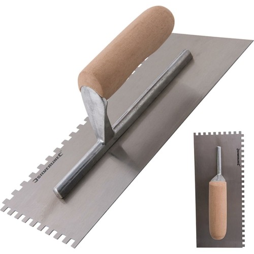 Adhesive trowel tiling notched - tiling,