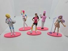 5 Barbie Mini Figures Mattel Cake Topper 3" Toy Minis 