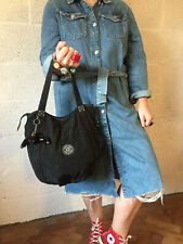  KIPLING BLACK BALLOON HIGHLY DESIRABLE SHOULDER BAG WITH MONKEY LESLEY