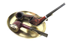 Estate pipes Lot with Brass