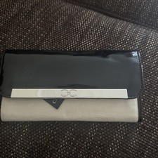 Black Patent And Cream Purse