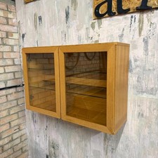 Vintage Beaver & Tapley 33 Double Glazed Floating Cabinet Glass Shelves Light