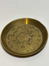 Small Brass Trinket Dish Plate