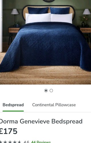 Dorma genevieve navy bedspread - dorma,