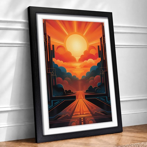 Art deco sunset modern - sunset, no.2