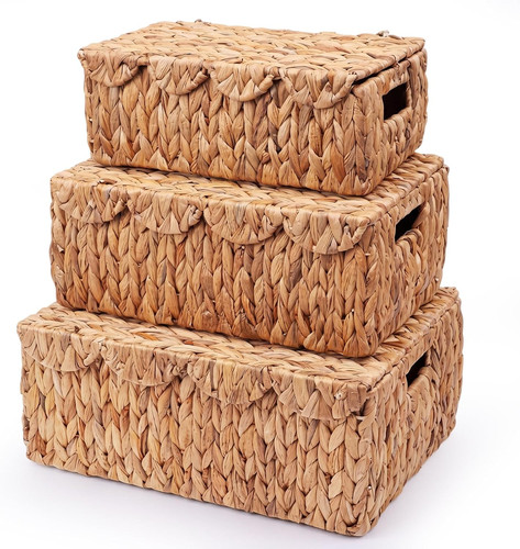 Large wicker storage baskets - storage,