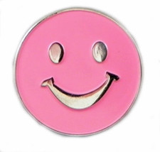 Nickel Plated Enamel Smiley
