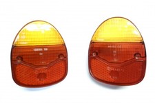 SAAB 96  v4 2 STROKE REAR TAIL LIGHT LENSES PAIR     1965 -  1977
