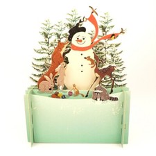 Snowman & Woodland Animals 3D