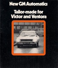 Vauxhall Victor & Ventora FD Automatic 1969-1970 UK Market Foldout Brochure
