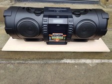 JVC RV-NB75B Powered Woofer with Bluetooth CD Player iPhone Dock Radio Black