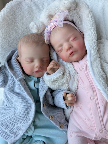 Twin reborn babies - babies, dolls