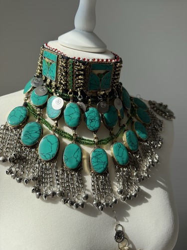 Afghan traditional jewelry set - afghan,