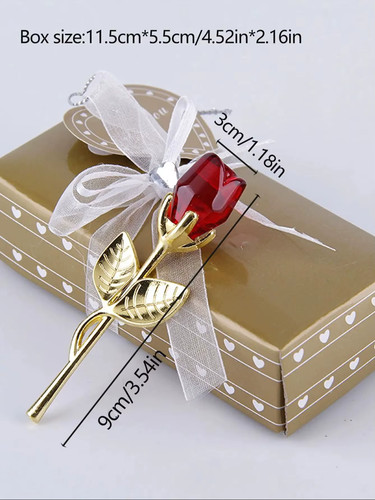 1pc glass rose mini - rose,