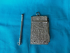 Silver carnet de bal and a