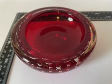 Vintage Whitefriars Ruby Red