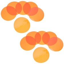  20pcs Stage Lighting Gel Filters - 74cm Amber Warm Color Correction Sheets -