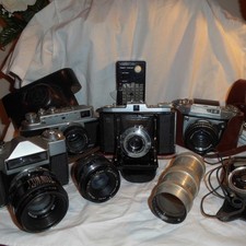vintage cameras joblot Exa-1a