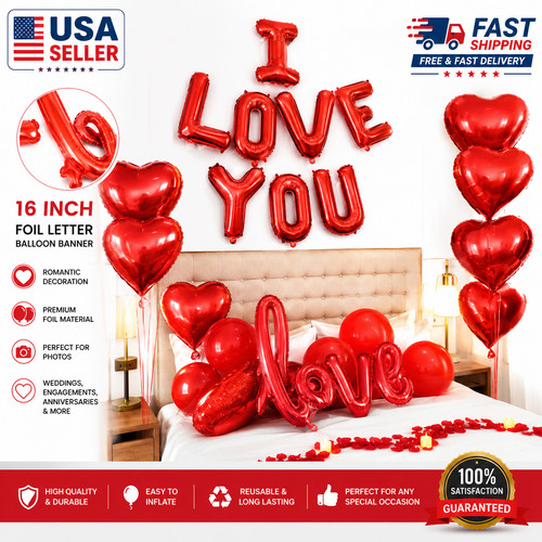 Love you foil - i, balloon