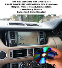 SAT NAV DISC MAP UPDATE - RANGE ROVER L322 - NAVIGATION DVD 'C'- UK Europe 2018