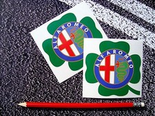 ALFA ROMEO Cloverleaf Badge Stickers 159 Brera Mito GTV Spider 146 Alfasud GTA