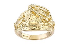 9ct Yellow Gold Saddle Ring