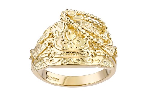 9ct yellow gold saddle - 9ct,