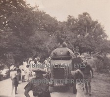 Original photo British Army Crossley Armoured Car on roadside  in India 1926