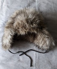 New H&M Trapper Hat Brown Faux