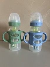 Dr Brown's Milestones 270 ml Wide-Neck Sippy Bottle with Silicone Handles