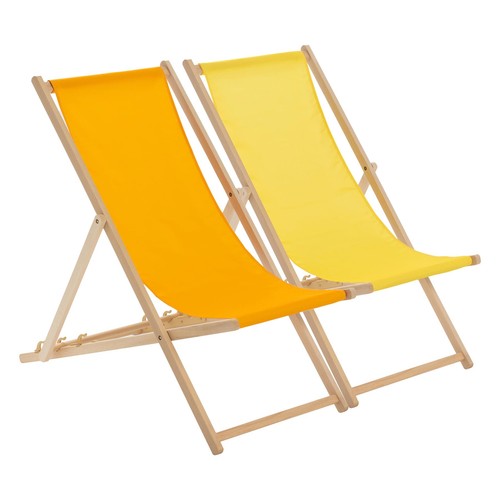 Folding wooden deck chairs - wooden,