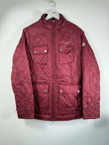 Barbour red quilted full - barbour,