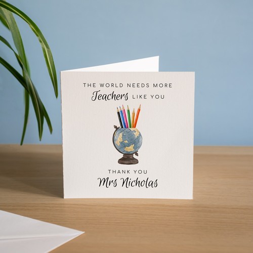 Personalised teacher thank you - personalised,
