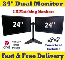 2 x 24"-Acer LG Dell HP-Dual