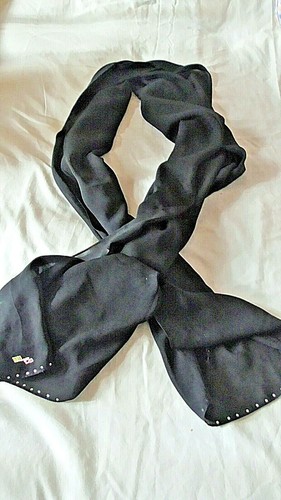 Very large black chiffon - very, scarf