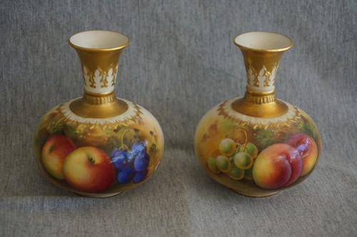Royal worcester pair - royal, vases