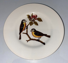 6 x Royal Stafford Ceramic 8.25" Plate Burslem England Birds Poole pottery