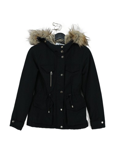 Topshop parka jacket black - topshop,