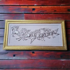 Painting, panel Horses