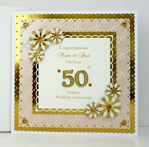 Golden 50th wedding - golden,