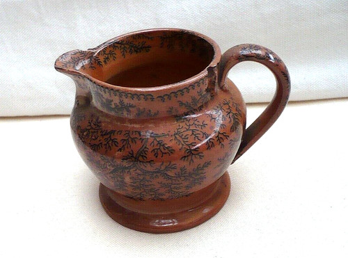 Antique sponge ware jug - jug, 3"