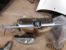 PEUGEOT 206 CC GTI FRONT GRILLE BADGE BAR & TRIM LIGHT BLUE 