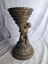 Large 40cm Tall Cherub Planter Garden Accessorie Vintage Retro Style