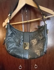 Jaeger Gorgeous Black Ostrich Leather Hobo Bag Great Condition with Dust Bag
