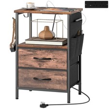 HOMCOM Slim Side Table with