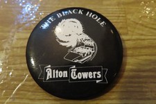 Alton Towers The Black Hole Pin Badge Rare Vintage 1980s 80s Theme Park Badges