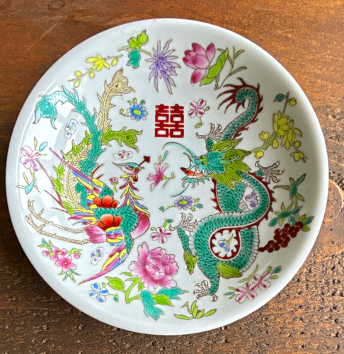 Porcelain round plate - porcelain, white
