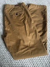 Marks & Spencer North Coast Cotton Chinos Mustard W40 L33 M&S Ex Condition 